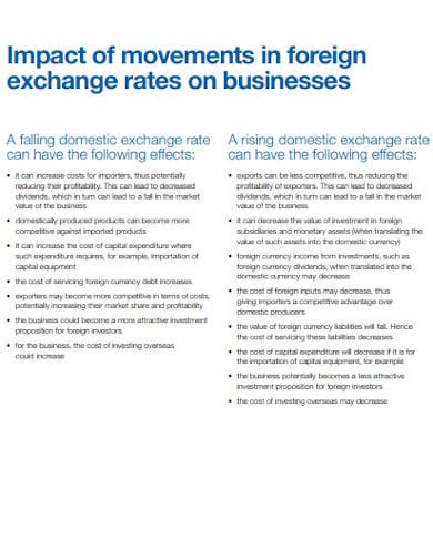 Managing Exchange Rate Risk