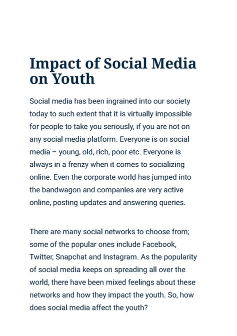 The Impact of Social